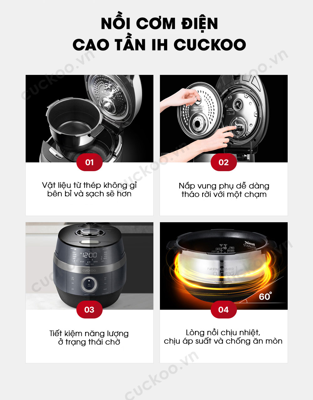 Nồi cơm điện Cao tần Cuckoo CRP-JHR1010FC