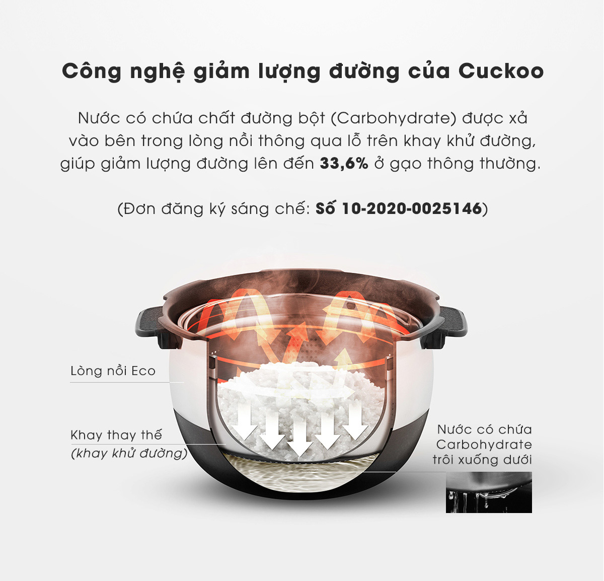 Nồi cao tần áp suất kép Cuckoo CRP-LHLR0610FW Nồi cơm điện tách đường