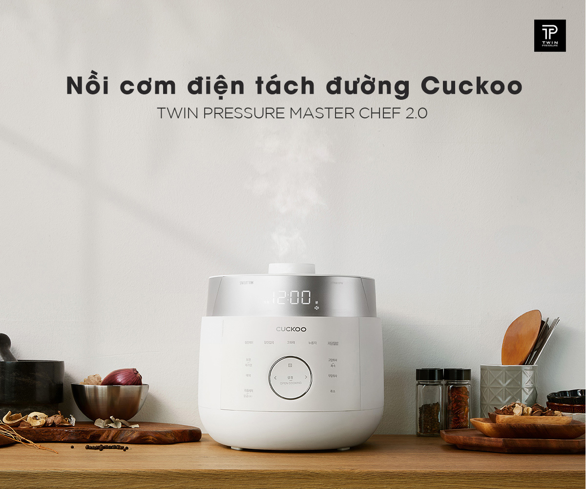 Nồi cao tần áp suất kép Cuckoo CRP-LHLR0610FW Nồi cơm tách đường