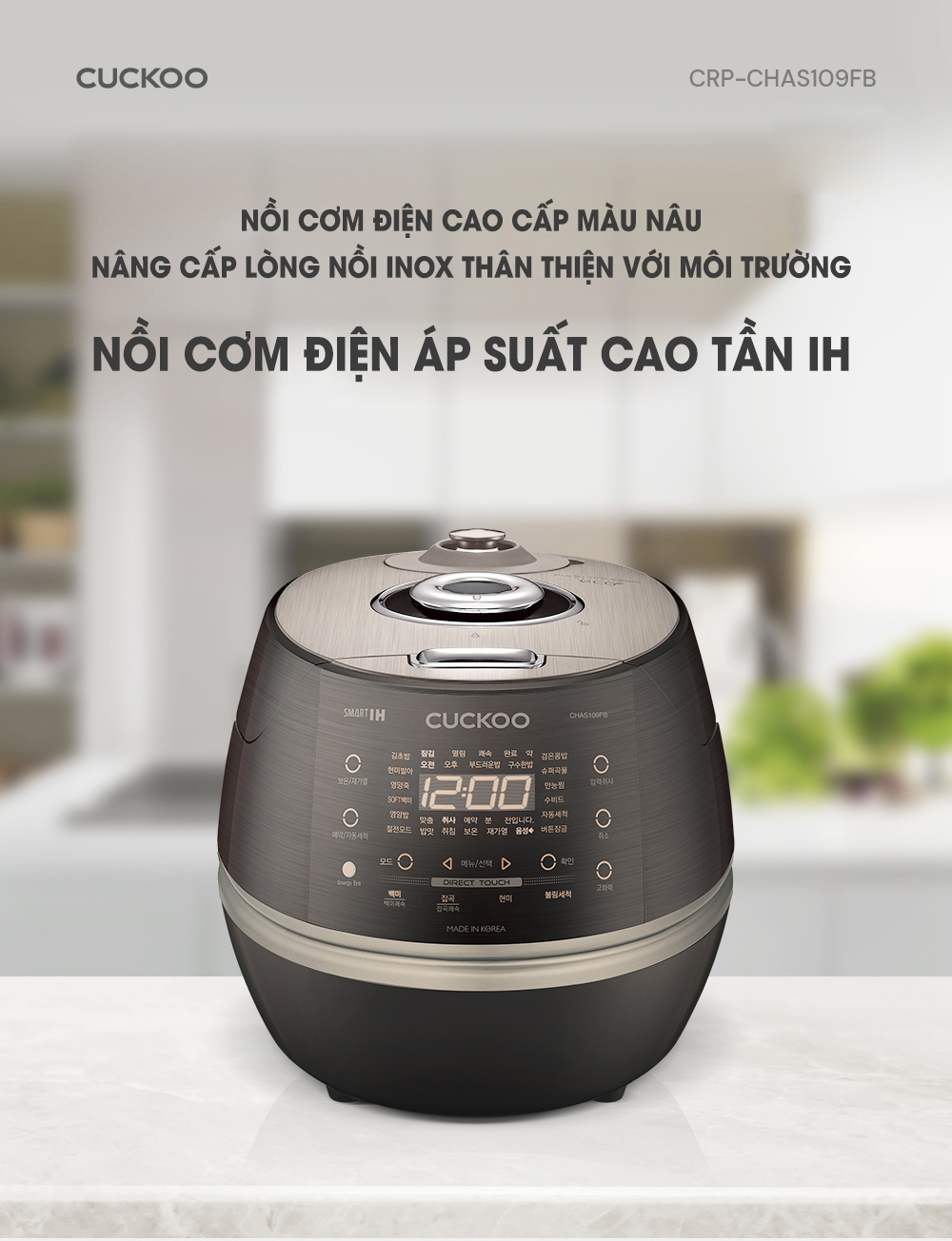Nồi cơm điện Cuckoo CRP-CHAS109FB