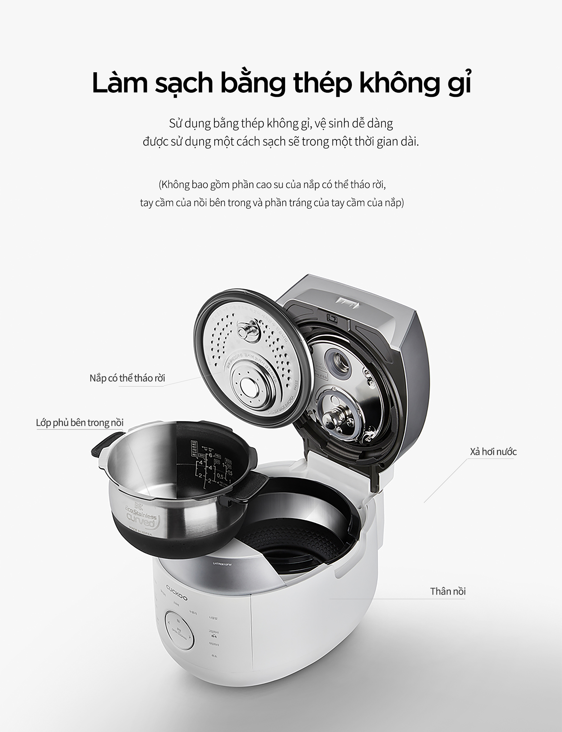 Nồi cơm điện Cao tần áp suất kép Cuckoo CRP-LHTR1010FD